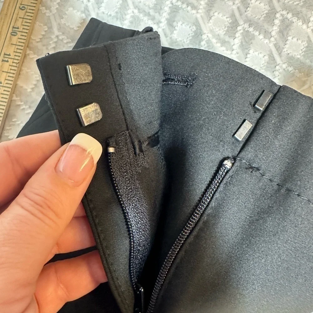 The Limited Cassidy Fit Black Slacks with Flare Leg, Size 2